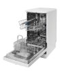 Indesit Dishwasher: slim, white colour