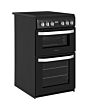 Hotpoint HD5V93CCB/UK Electric Freestanding 50cm Double Cooker - Black