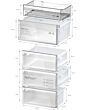Bosch KGN392LAF, Free-standing fridge-freezer with freezer at bottom