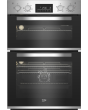 Beko BBADF22300X Built-In Double Electric Oven - Stainless Steel
