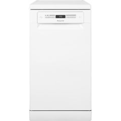Hotpoint dishwasher: slim, white