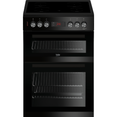 Beko KDC653K 60cm Double Oven Electric Cooker - Black