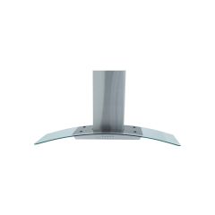 Montpellier MHG900X 90cm Curved Glass Stainless Steel Chimney Hood