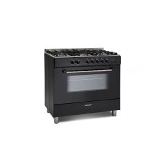 Montpellier MR91DFMK Dual Fuel Range Cooker in Black