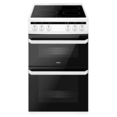 Amica AFC5100WH 50cm Freestanding Electric Twin Cavity with Ceramic Hob