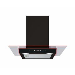 CDA EKN60BL 60cm Flat Glass Extractor with Edge Lighting