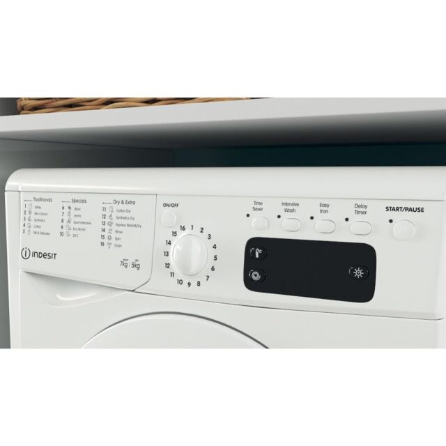 Indesit Ecotime IWDD 75145 UK N Washer Dryer - White