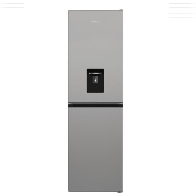 Hotpoint HPKH 1261W S4UK Freestanding 50/50 No Frost Fridge Freezer with Water Dispenser - Silver