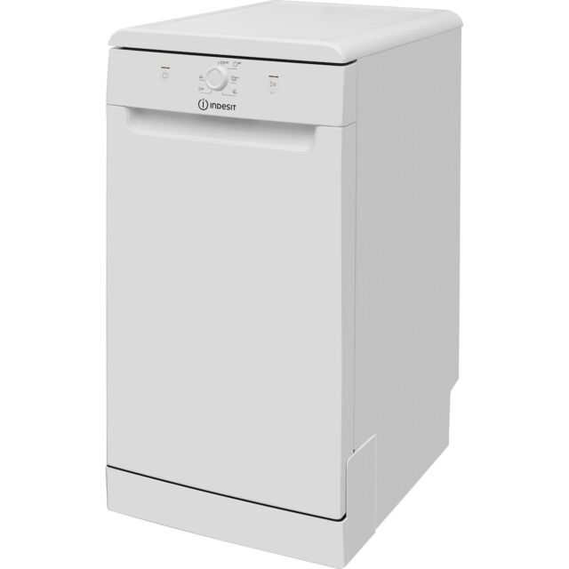 Indesit Dishwasher: slim, white colour