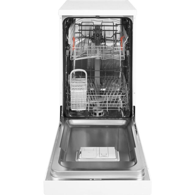 Hotpoint dishwasher: slim, white