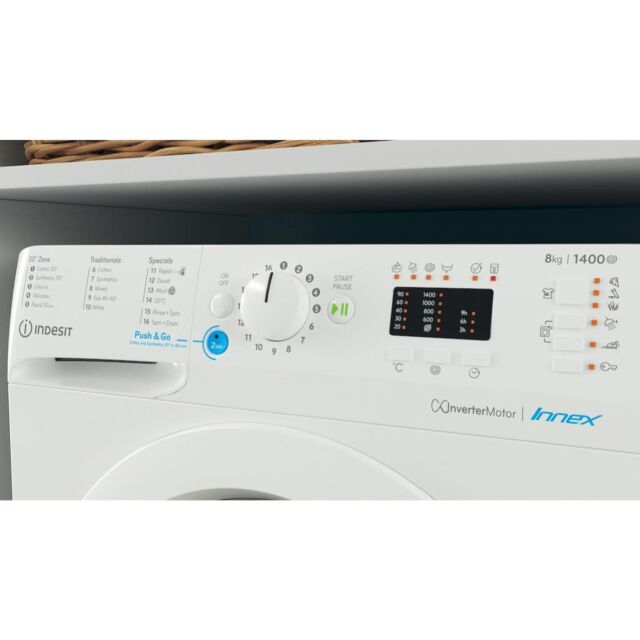Indesit BWA 81485X W UK N Washing Machine - White