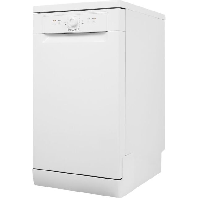 Hotpoint dishwasher: slim, white