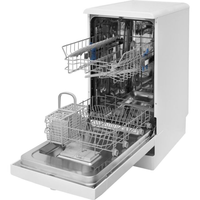 Indesit Dishwasher: slim, white colour