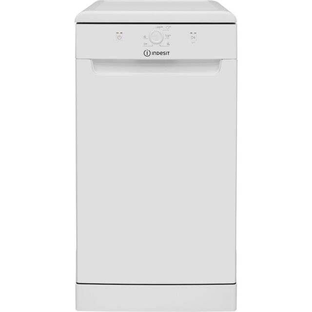 Indesit Dishwasher: slim, white colour