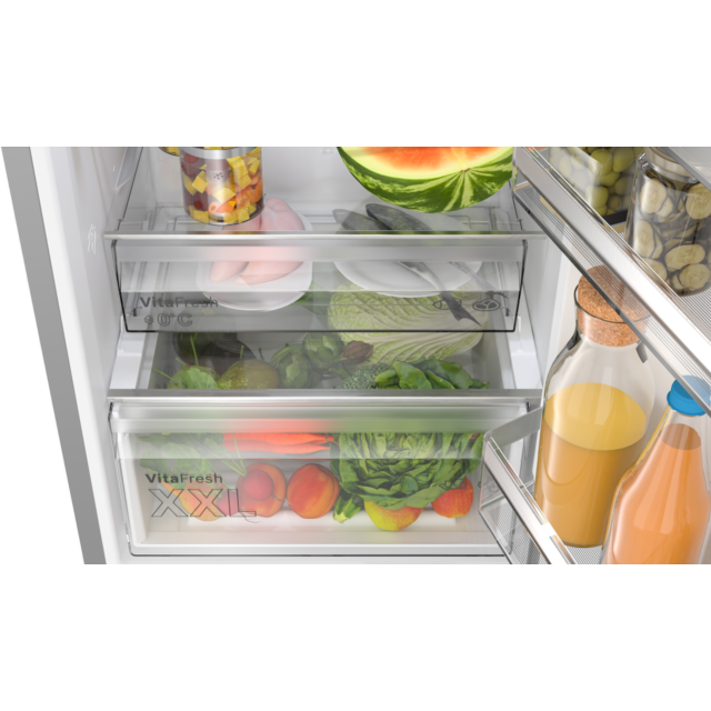 Bosch KGN362LDFG, Free-standing fridge-freezer with freezer at bottom
