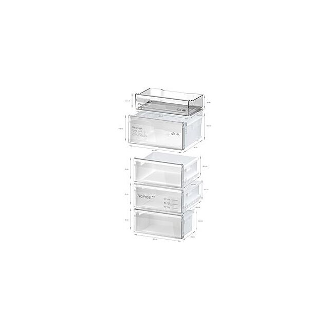 Bosch KGN392LAF, Free-standing fridge-freezer with freezer at bottom