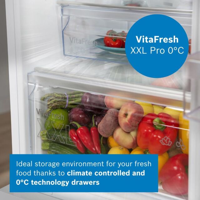 Bosch KGN362WDFG, Free-standing fridge-freezer with freezer at bottom