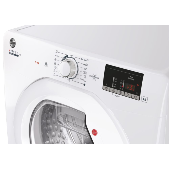 Hoover H-Dry 300 HLE C9DE NFC 9kg Condenser Tumble Dryer - White