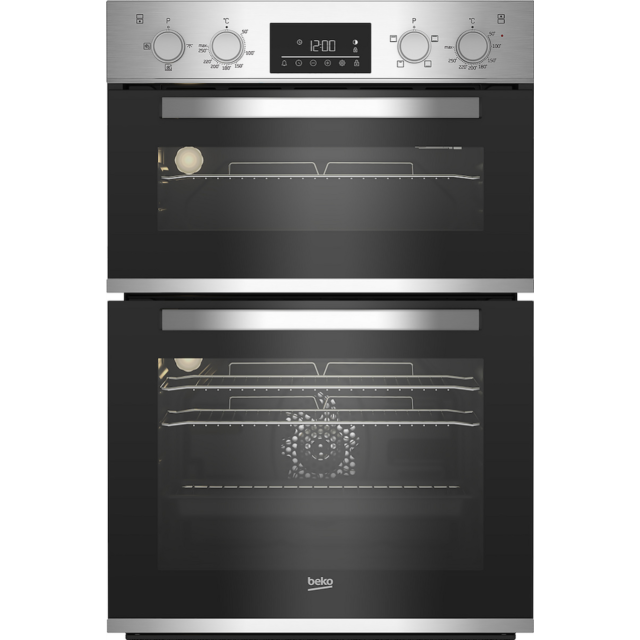 Beko BBADF22300X Built-In Double Electric Oven - Stainless Steel