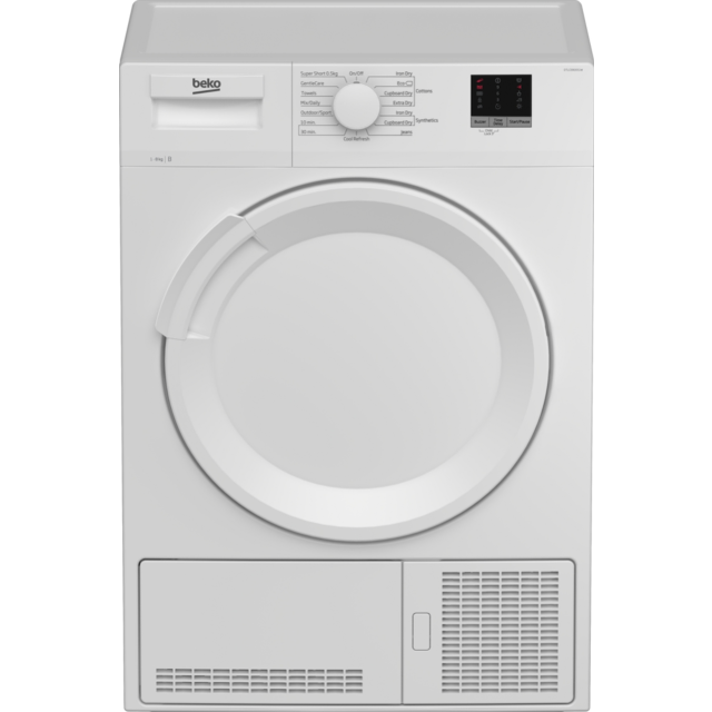 Beko DTLCE80051W 8kg Freestanding Condenser Tumble Dryer - White