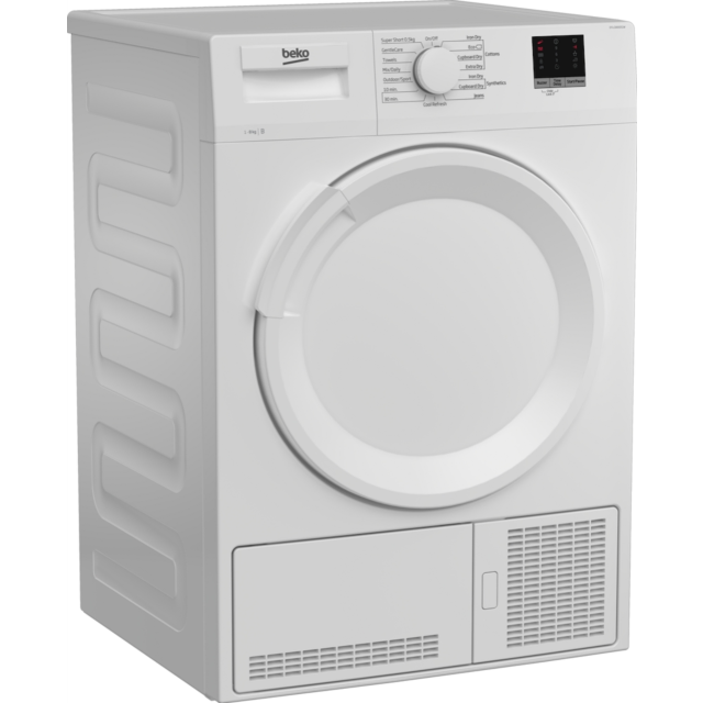 Beko DTLCE80051W 8kg Freestanding Condenser Tumble Dryer - White