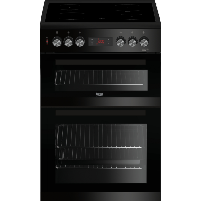 Beko KDC653K 60cm Double Oven Electric Cooker - Black