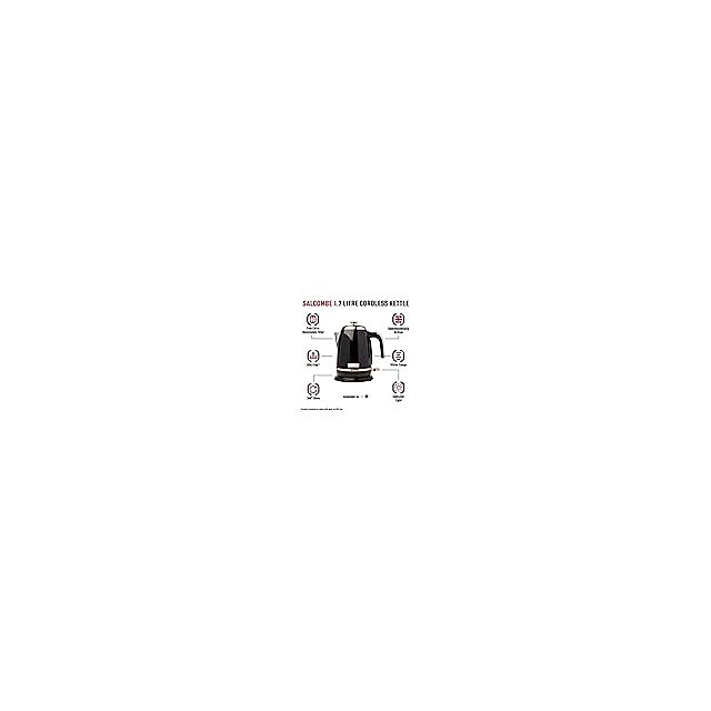 Haden 191137 1.7L Black And Copper Kettle 